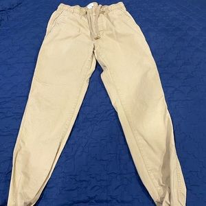 Khaki colored joggers size small